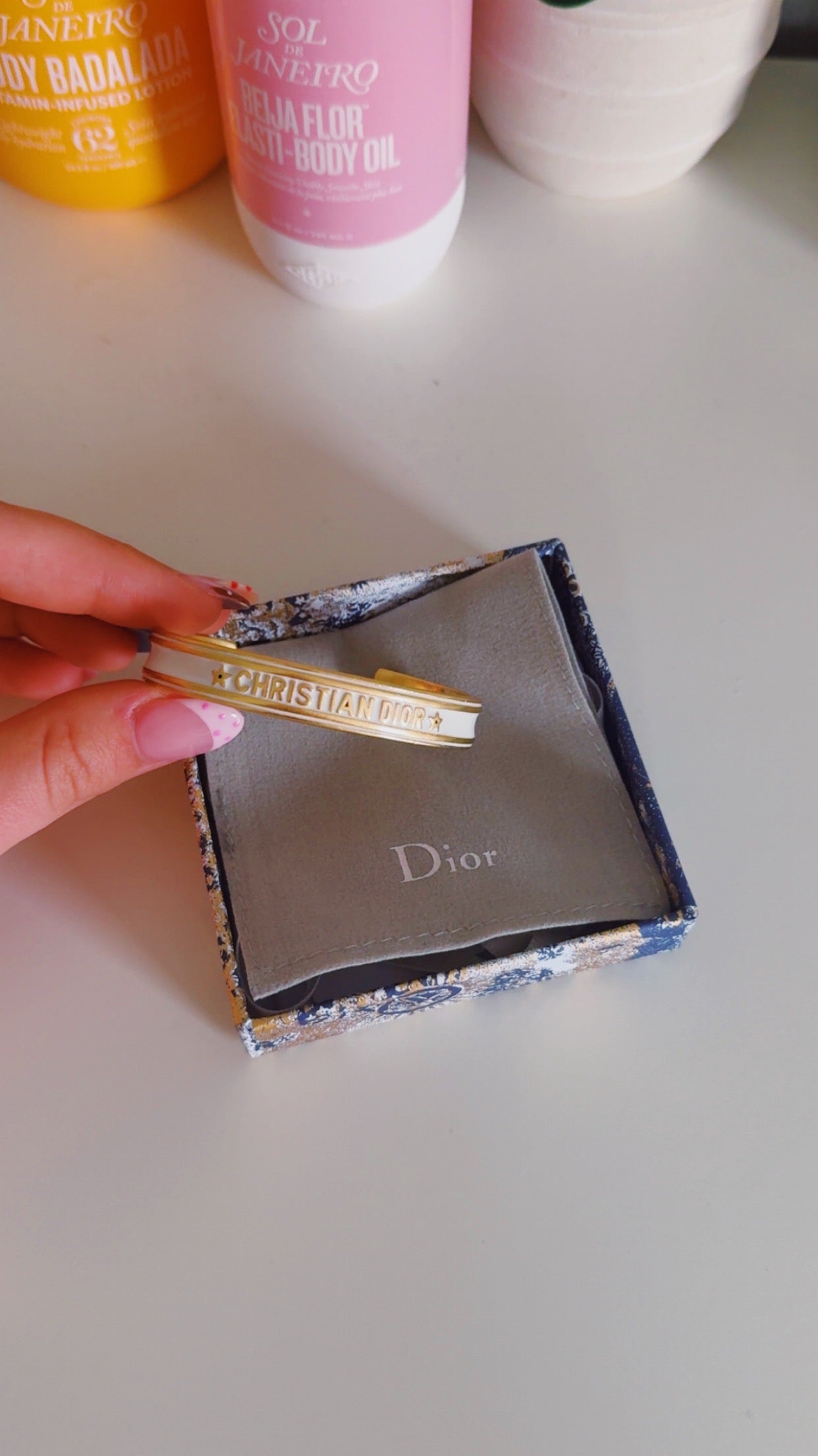 Addison White Bangle